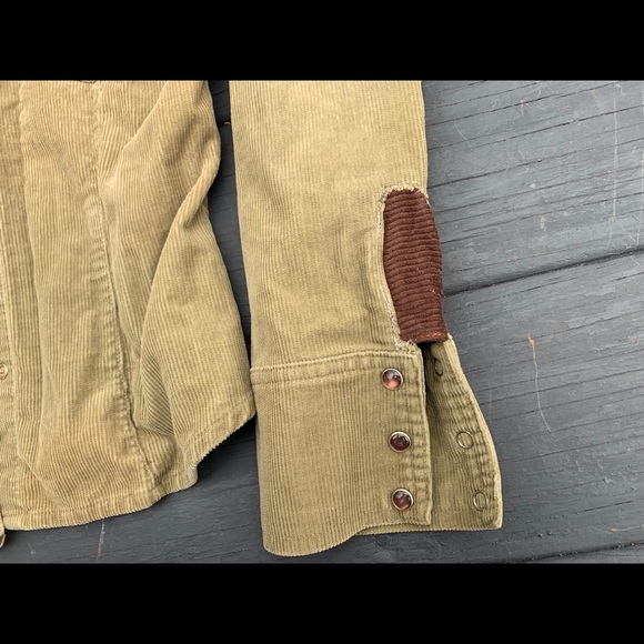 OOAK Mandala Corduroy Jacket Upcycled hippie boho bohemian layer medium large - Picture 7 of 7